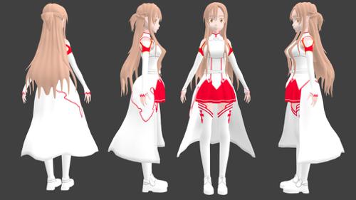 Asuna 3D (High Poly) By Hafid preview image
